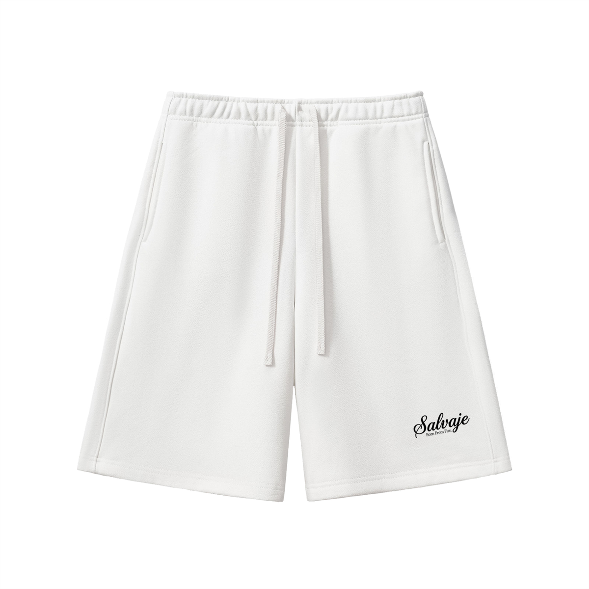 SALVAJE HEAVYWEIGHT SHORTS-CHERRY BLOSSEM/WHITE